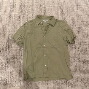 Olive green banana republic button down